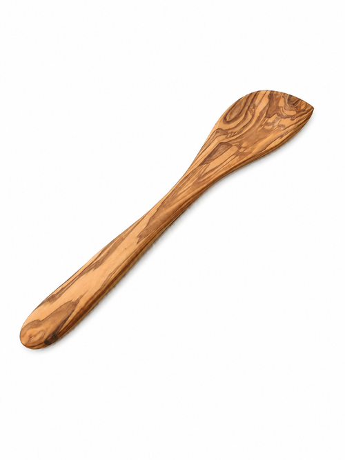 Handcrafted Olive Wood Corner Spoon (Left Handed)