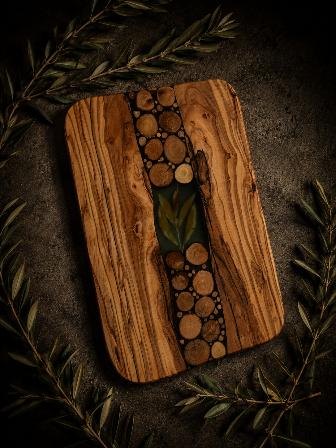 Olive Leaf Artisan Board