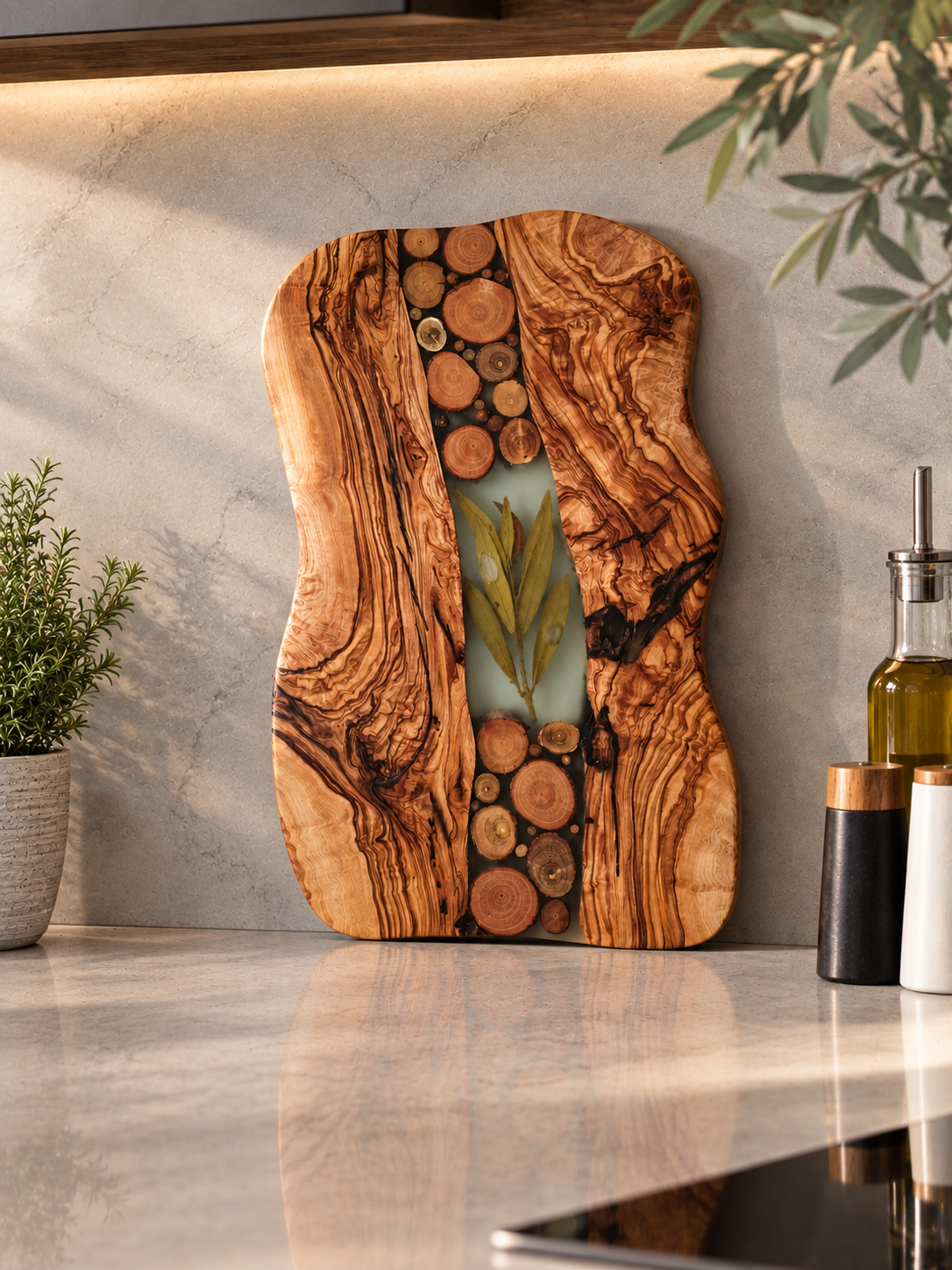 Olive Leaf Artisan Board